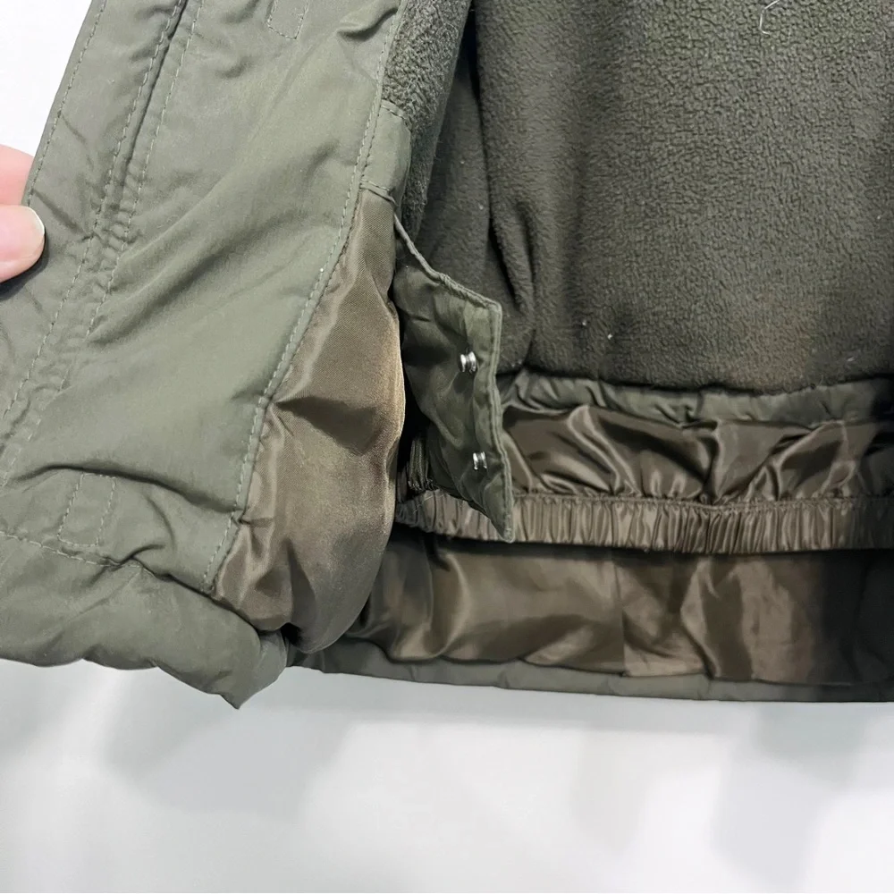 old navy | olive green parka fur-trimmed hood 5t